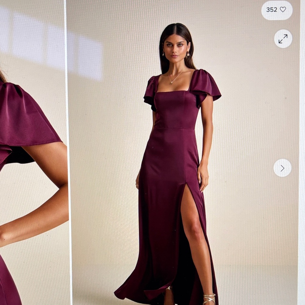 Lulu's Deep Purple Maxi Dress NWOT